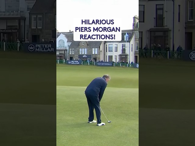 Piers Morgan's BRILLIANT reactions to chip shot! 😂