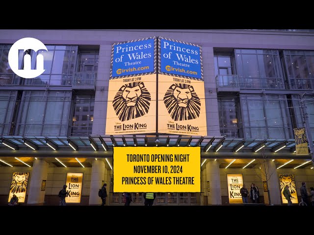 The Lion King Opening Night in Toronto