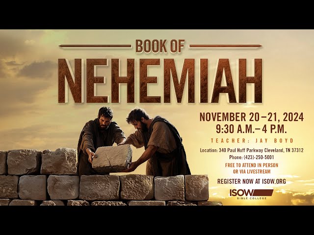 Book of Nehemiah Teaching Conference - Thursday Morning