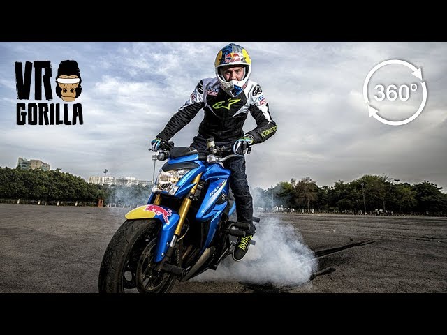 Aras Gibieža: Red Bull Motorcycle Freestyle Stuntrider - 360 VR Video