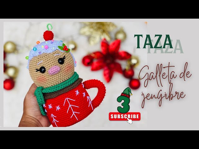 GINGERBREAD COOKIE MUG | Part 3/3 Embroidery 🎄☕ Amigurumis Christmas