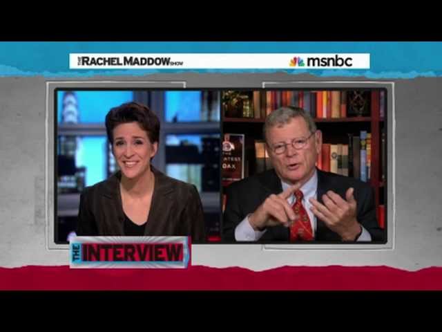 Rachel Maddow Confronts James Inhofe (Part 2/3)