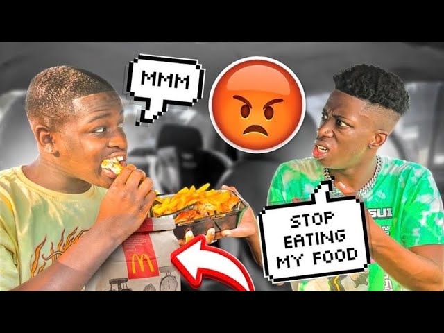 SAYING IM “NOT HUNGRY” AND THEN EATING MY BOYFRIENDS FOOD *GONE WRONG*