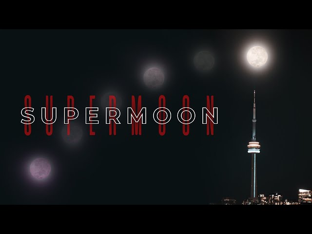 All this work for one EPIC shot. The Supermoon in Toronto