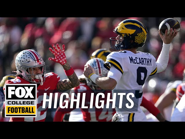 No. 3 Michigan vs. No. 2 Ohio State Highlights | CFB on FOX