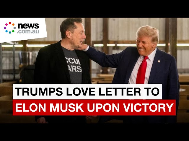 Trump raves about Elon Musk during victory speech