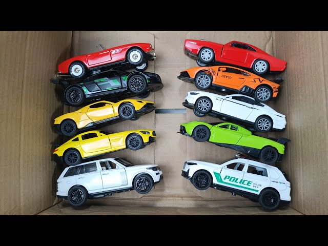 Box Full Collection of Diecast Cars , Ferrari, mustang, bugatti, alphard, jeep rubicon,