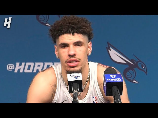 LaMelo Ball Talks WIN vs Pistons, Postgame Interview 🎤