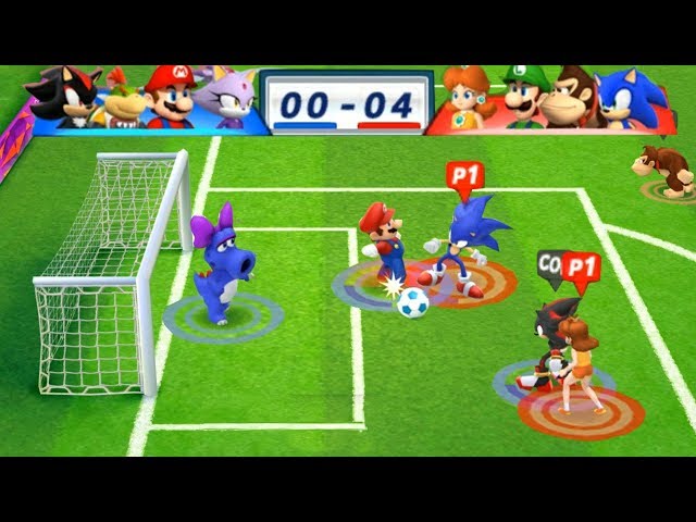 Mario & Sonic At The London 2012 Olympic Games Football #149 Daisy, Luigi, Donkey Kong, Sonic