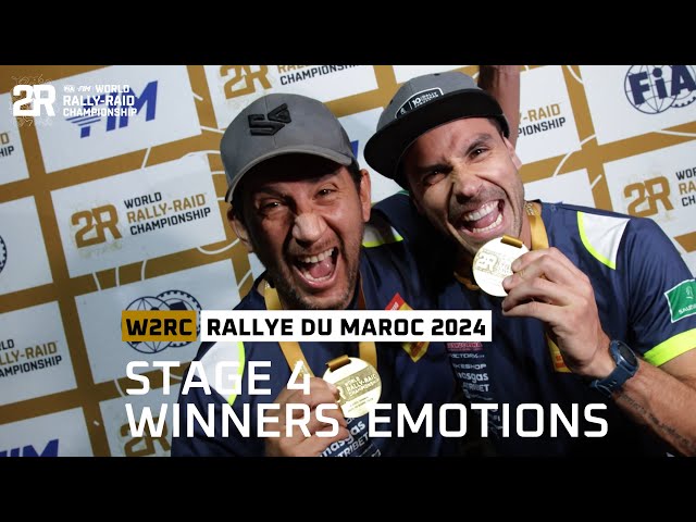 Stage 4 Winners' Emotions - Rallye du Maroc 2024 #W2RC