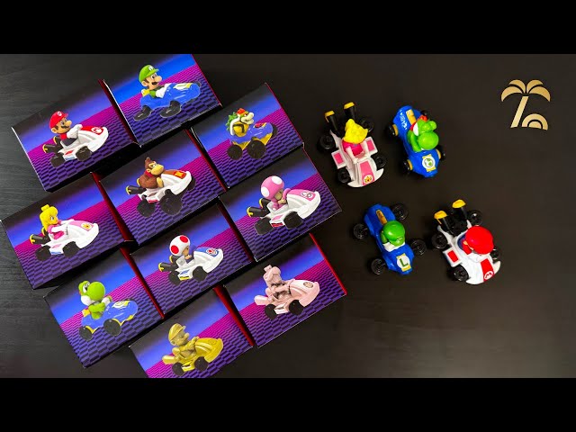 Mario Kart meets fast food 🛞🍟 | 2024 Mario Kart 8 Deluxe Happy Meal Toys