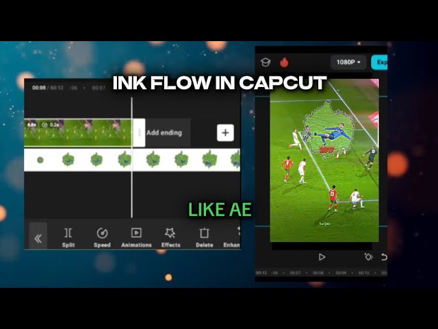 INK FLOW EDIT ON CAPCUT AE INSPIRED #football #edit #tutorial