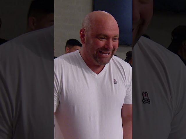 Dana White's reaction says it all! 🤯