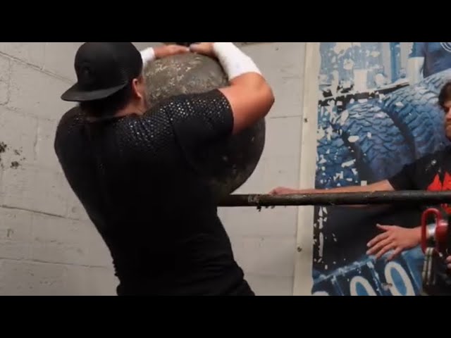 300LB STONE LIFT?! (Brutal Winter training session)