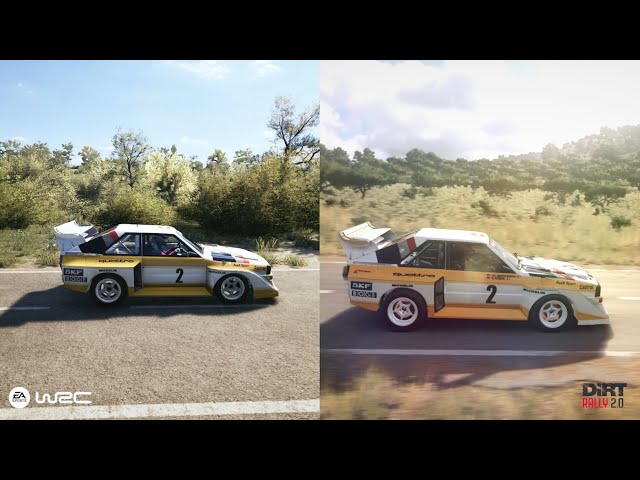 EA Sports WRC vs Dirt Rally 2.0 comparison