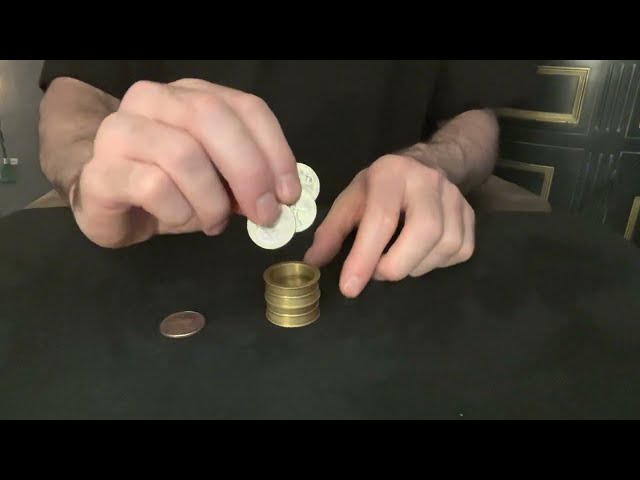 The Classic Coin Squeeze Magic Trick 🪙🪙🪙🪙