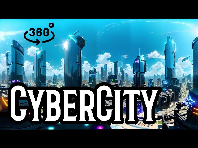 360° CyberCity: Background Music. Bass. Dark Techno / Cyberpunk / EBM.