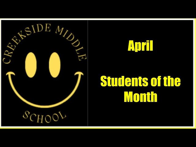 Student of the Month: April