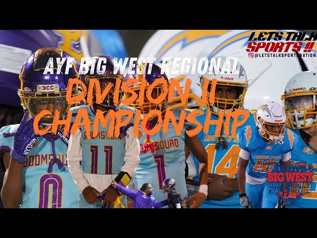 OAKLAND DYNAMITES (BOOMSQUAD) VS SAN DIEGO BOLTS (NATURE BOYZ) AYF BIG WEST REGIONAL CHAMPIONSHIP