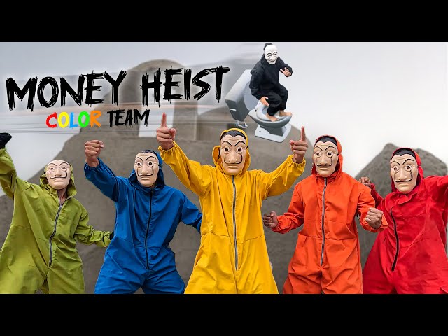 PARKOUR MONEY HEIST vs Zombie Skibidi Toilet Special ( Epic Parkour Pov Chase ) Color Team Action