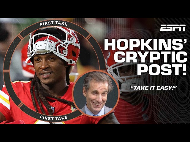 Mad Dog says DeAndre Hopkins needs to TAKE IT EASY with Brady-Randy Moss cryptic post 👀 | First Take