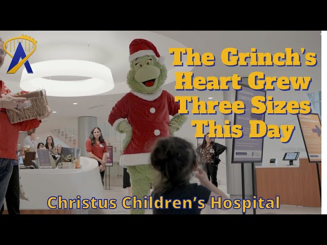 Grinch visits San Antonio Children's Hospital