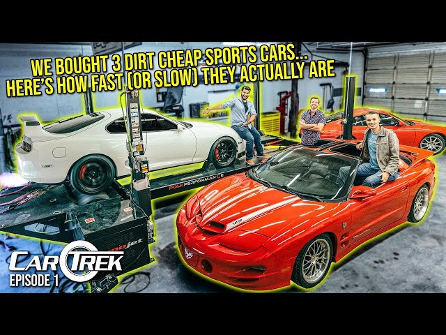 We Bought 3 Dirt Cheap Sports Cars...Here's How Fast (Or Slow) They Actually Are | Car Trek S6E1