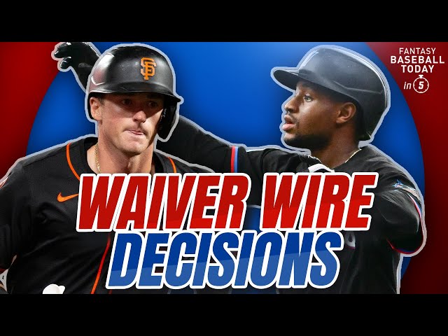 7 Waiver Wire ADDS! Xavier Edwards or Tyler Fitzgerald? | Fantasy Baseball Advice