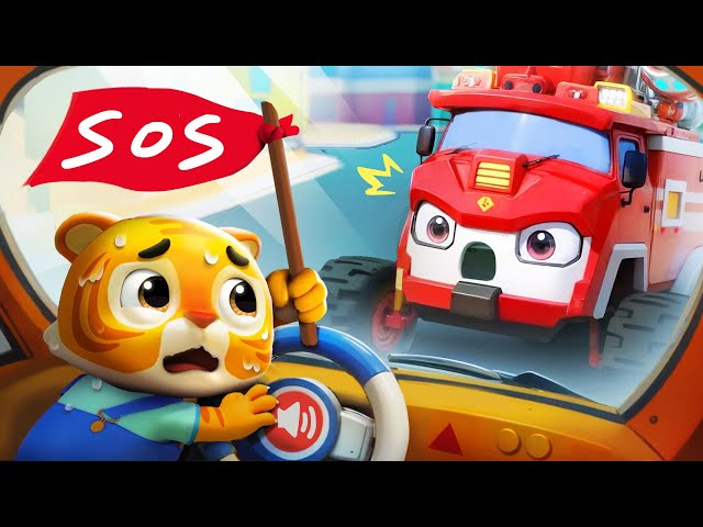 Baby's Trapped in the Bus | Fire Truck | Safety Song | Nursery Rhymes & Kids Songs | BabyBus