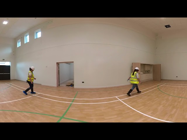 360 video of the new sports hall