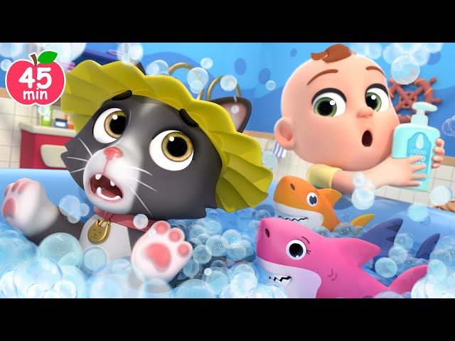 Bubble Bath Song with Kitty!🐈 Hey Diddle Diddle Lalafun Nursery Rhymes & Kids Songs