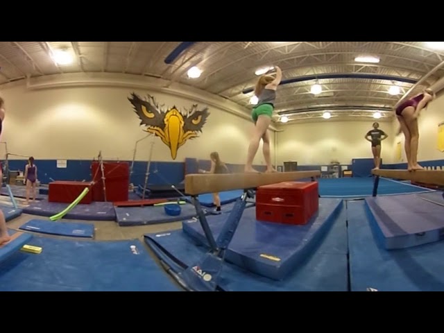 360: Gymnastics practice at Aberdeen Central High School