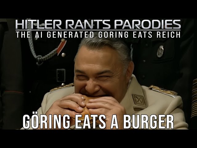 Göring eats a burger