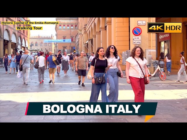 Bologna, Italy Walking Tour 2023 – With Caption【ASMR 4K-HDR】