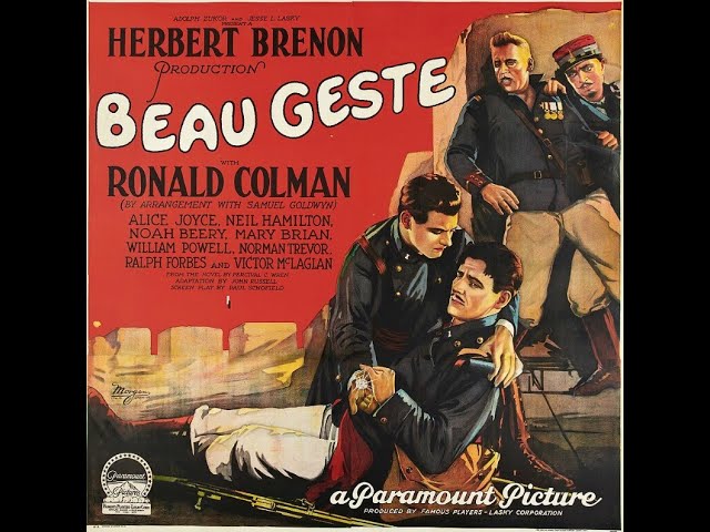 Beau Geste (1926 ) with original Hugo Riesenfeld score (HD)