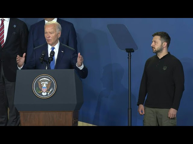 Biden introduces Zelensky as Putin at NATO ceremony, corrects himself | AFP