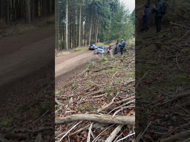 Subaru Impreza passing a ford escort | wyedean rally 2024