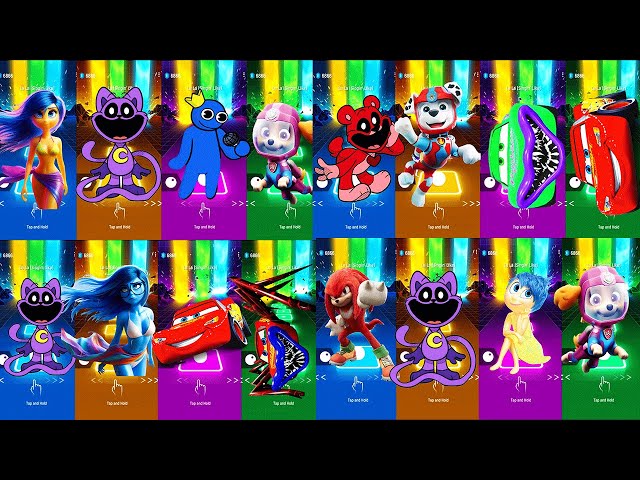 INSIDE OUT 2 VS Sonic VS Caine VS Pomni VS  Zoonomaly VS Roblox VS Siren Head  McQueen Tiles Hop 543