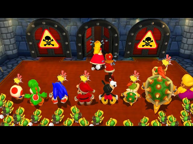 Mario Party 9 - Peach Vs All Character (Master Difficulty)