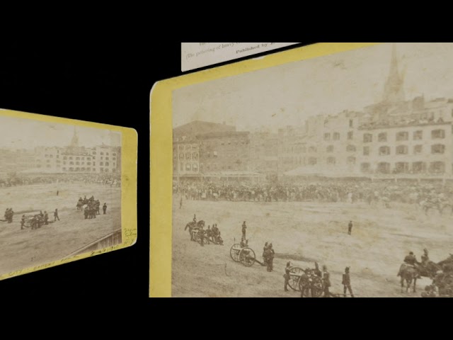 Salute of Japanese Embassy, Battery Park NY, June 16 1860 (VR 3D still-image)