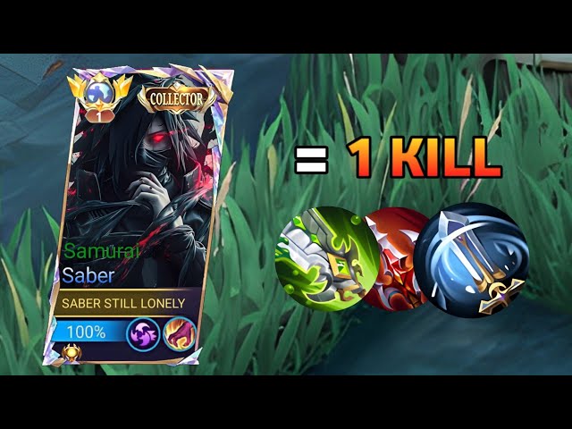 THANKS SABER KUN FOR THIS NEW CHEAT BUILD 🔥 | MLBB SABER GAMEPLAY | MOBILE LEGENDS