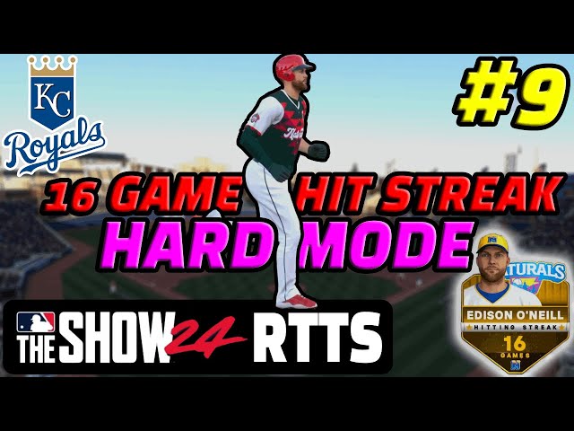 16 Game Hitting Streak | HARD MODE | RTTS - MLB The Show 24 (9)