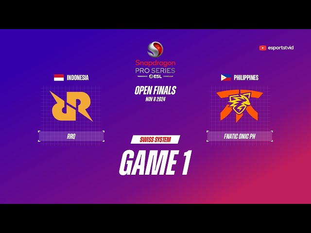 RRQ Hoshi vs Fnatic ONIC PH GAME 1 Snapdragon Pro Series Season 6 | RRQ VS FNOP ESPORTSTV