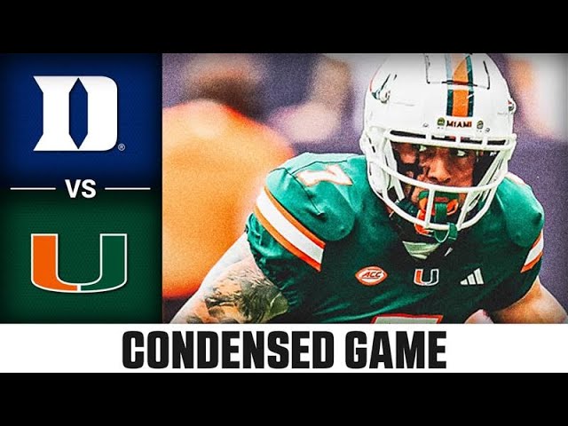 Duke vs. Miami Condensed Game | 2024 ACC Football