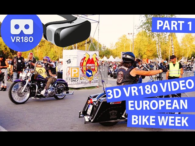 European Bike Week 2021 - Harley Davidson 3-D Video [VR180]