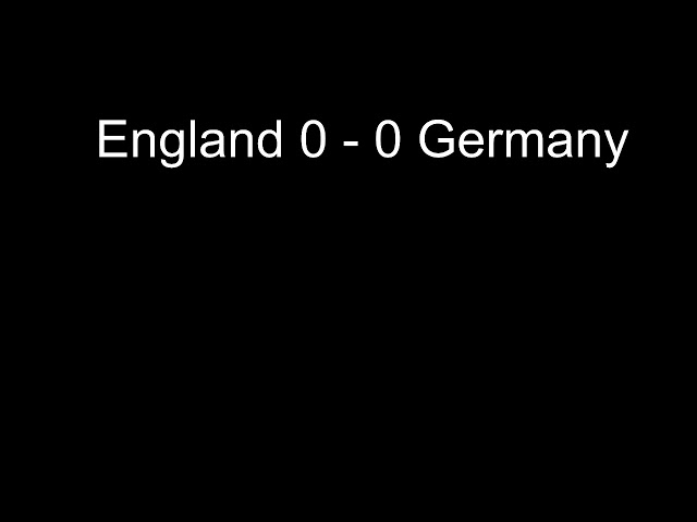 England VS Germany Live commentary