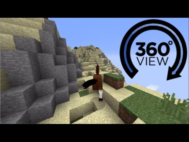 360° Day in the life of a Minecraft Horse | 1440p 360° Degree