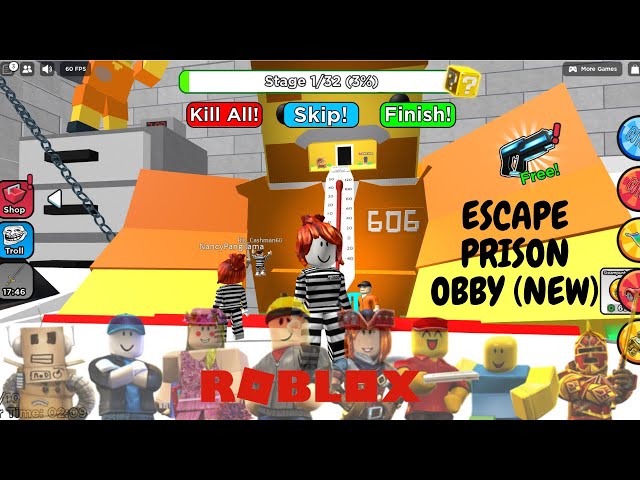 Escape Prison Obby (NEW) ROBLOX FULL GAME EASY ESCAPE #roblox #robloxgames #robloxescapeobby