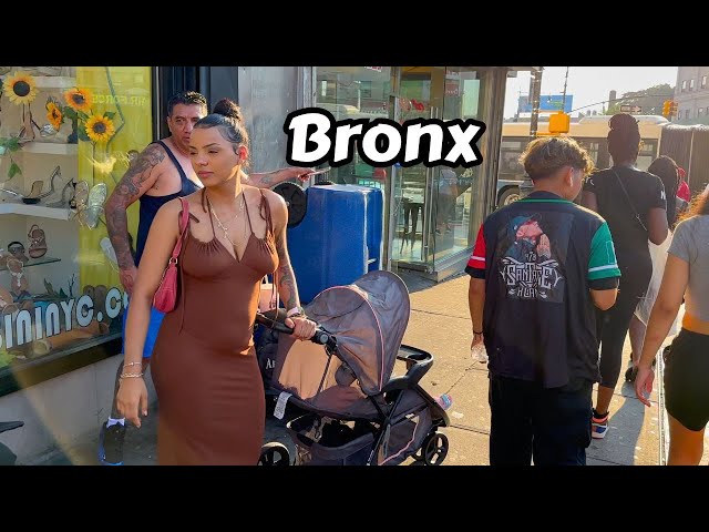 Summer Walk In The Bronx New York - Travel To America Street Walking Tour 4k