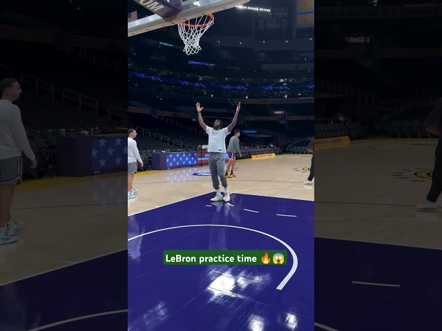 LeBron's INSANE Practice Routine (How He Stays Elite)#lakers